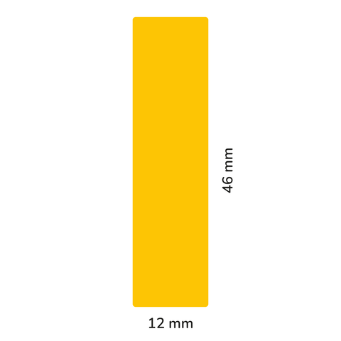 Étiquette rectangulaire 12x46mm | Info-tri