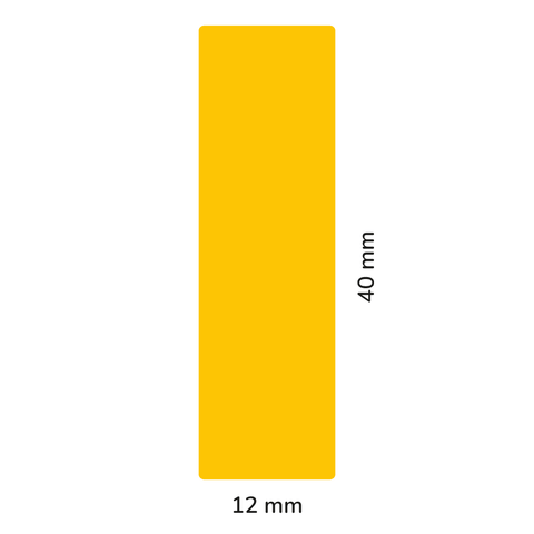 Étiquette rectangulaire 12x40mm | Info-tri