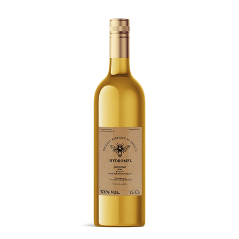Naturelle Nadia –   Étiquette hydromel 75 cl – 65 × 100 mm rectangulaire