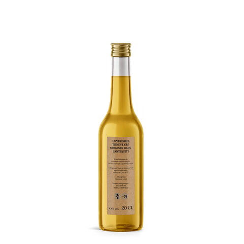 Naturelle Nadia –  Étiquette arrière hydromel 20 cl – 35 × 90 mm rectangulaire