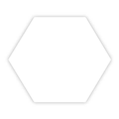 Étiquette hexagone 27x23mm | Vierge