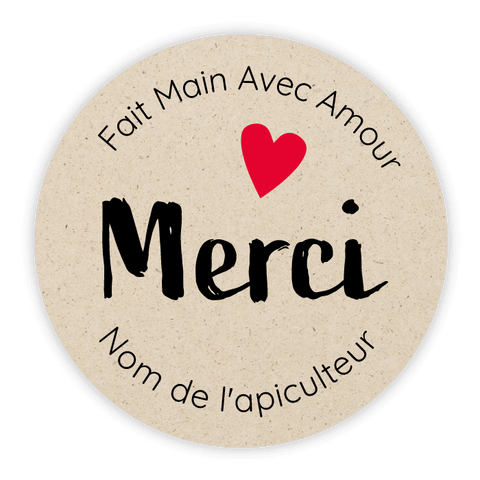 Étiquettes complémentaires pour miel