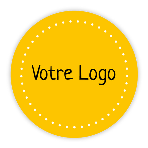 Étiquette ronde 30x30mm | Votre Logo