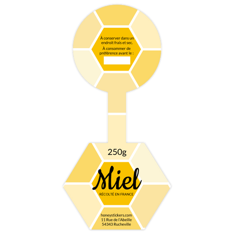 Sympathique Suzanne – Étiquette de scellage hexagone 250g
