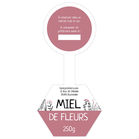 Mignonne Marie – Étiquette de scellage hexagone 250g