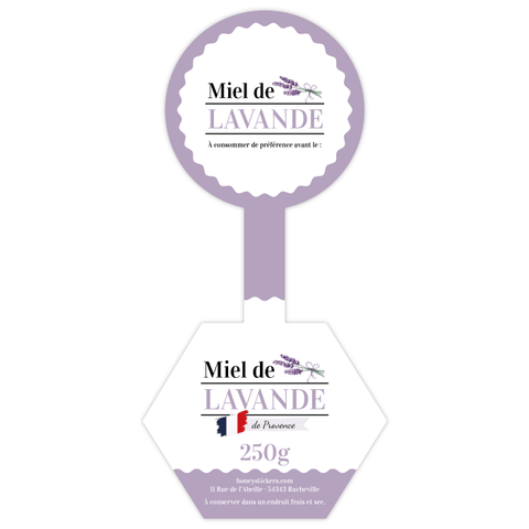 Romantique Romain – Étiquette de scellage hexagone 250g