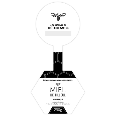Moderne Marlo – Étiquette de scellage hexagone 250g