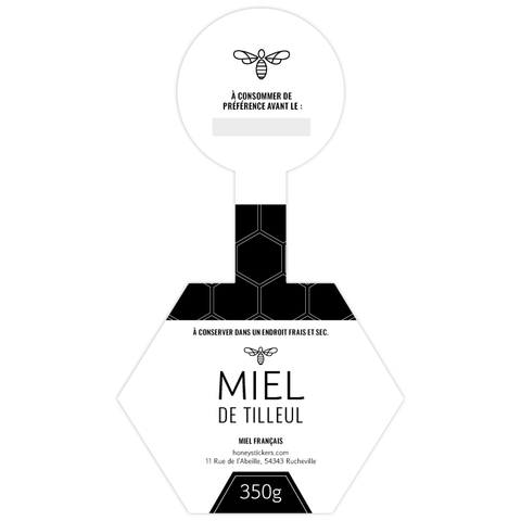 Moderne Marlo – Étiquette de scellage hexagone 350g