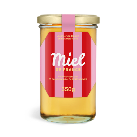 Rayonnante Rosalie – Étiquette de scellage hexagone 350g