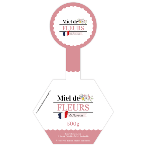 Romantique Romain – Étiquette de scellage hexagone 500g