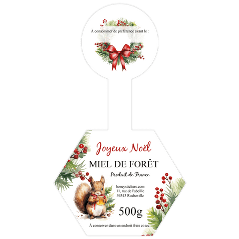 Merveilleux Mathieu – Étiquette de scellage hexagone 500g