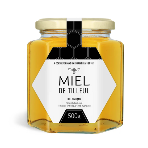 Moderne Marlo – Étiquette de scellage hexagone 500g