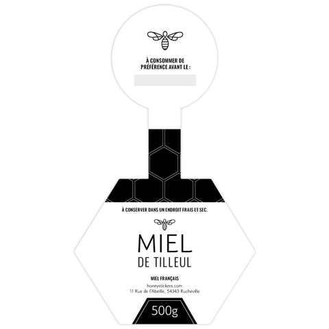 Moderne Marlo – Étiquette de scellage hexagone 500g