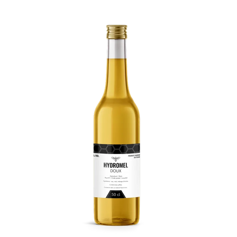 Moderne Marlo –  Étiquette hydromel 50 cl – 80 × 80 mm carrée