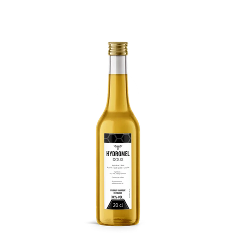 Moderne Marlo –  Étiquette hydromel 20 cl – 35 × 90 mm rectangulaire