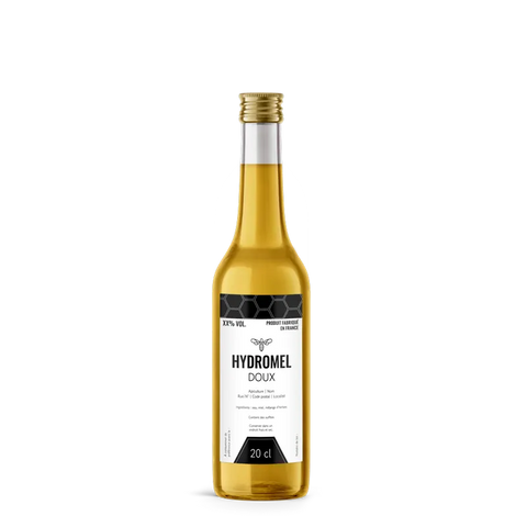 Moderne Marlo – Étiquette hydromel 20 cl – 50 × 90 mm rectangulaire