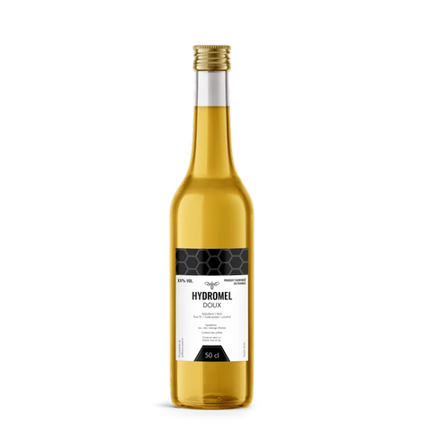 Moderne Marlo –  Étiquette hydromel 50 cl – 65 × 100 mm rectangulaire