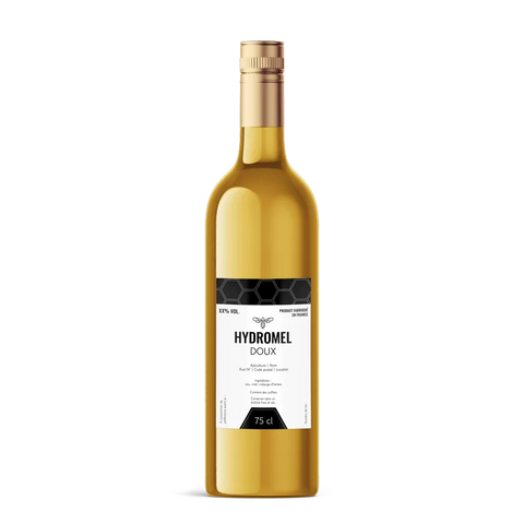 Moderne Marlo –   Étiquette hydromel 75 cl – 65 × 100 mm rectangulaire