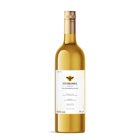 Charmant Charly –  Étiquette hydromel 75 cl – 80 × 120 mm rectangulaire