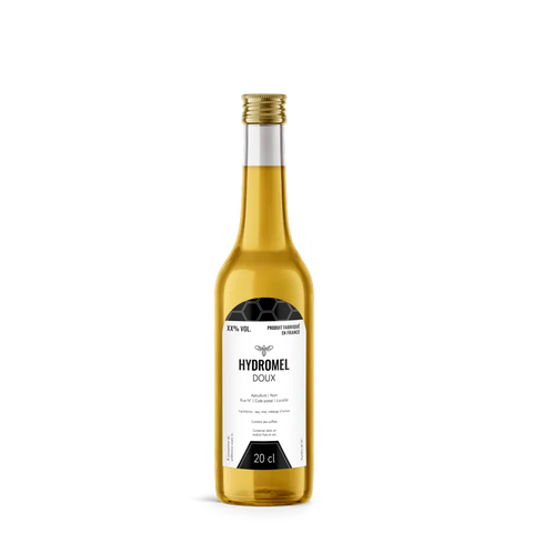 Moderne Marlo – Étiquette hydromel 20 cl – 50 × 90 mm rectangulaire à coins arondis