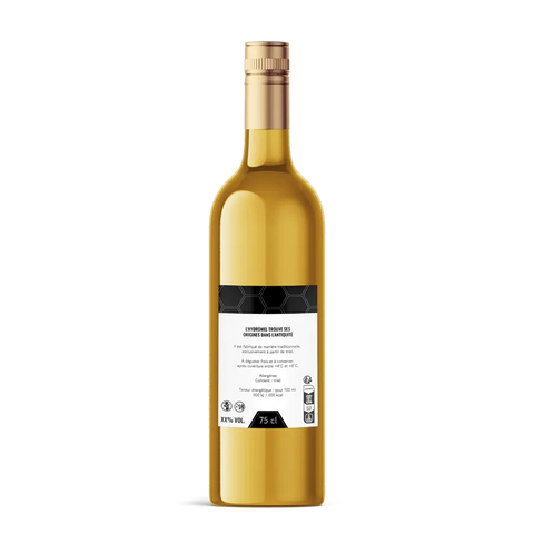 Moderne Marlo – Étiquette arrière hydromel 75 cl – 70 × 100 mm rectangulaire