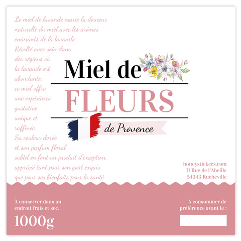 Romantique Romain – Étiquette rectangulaire 1kg