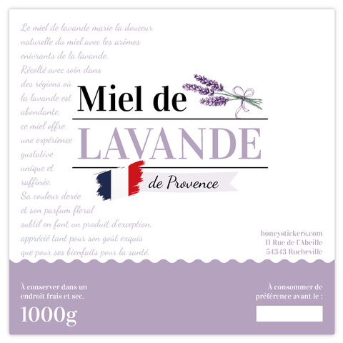 Romantique Romain – Étiquette rectangulaire 1kg