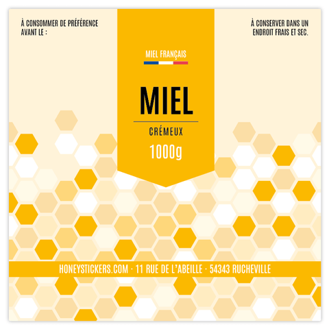 Gourmand Gabriel – Étiquette rectangulaire 1kg