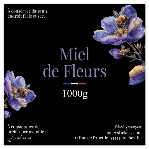 Élégante Elena – Étiquette rectangulaire 1kg