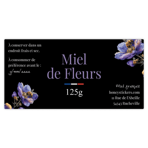 Élégante Elena – Étiquette rectangulaire 125g