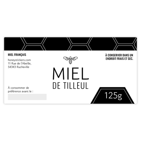 Moderne Marlo – Étiquette rectangulaire 125g