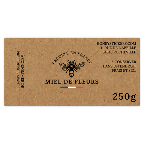 Naturelle Nadia – Étiquette rectangulaire 250g