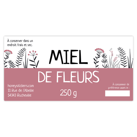 Mignonne Marie – Étiquette rectangulaire 250g