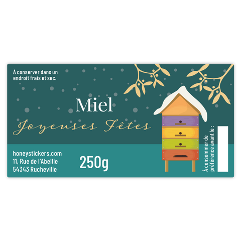 Hivernal Henri – Étiquette rectangulaire 250g