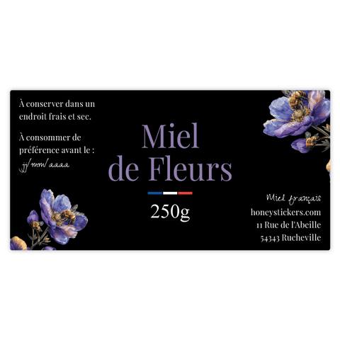 Élégante Elena – Étiquette rectangulaire 250g