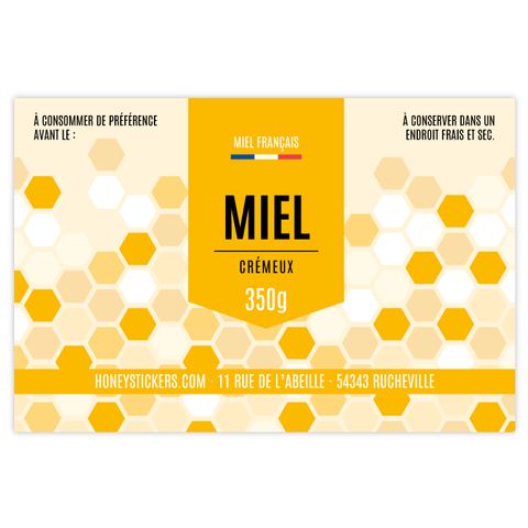 Gourmand Gabriel – Étiquette rectangulaire 350g