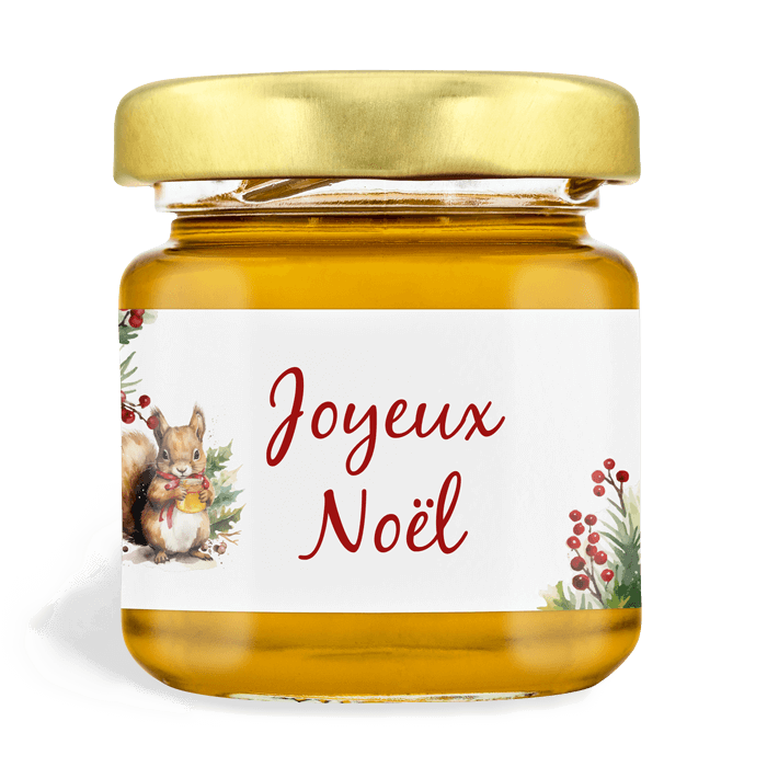 Étiquettes de miel 50g – Format pour cadeaux & dégustations –  fr.honeystickers