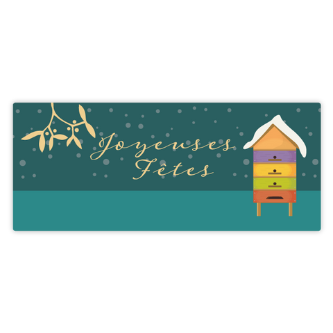 Hivernal Henri – Étiquette rectangulaire 50g