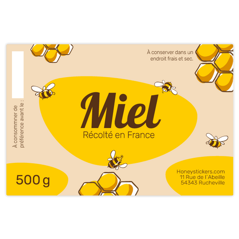 Adorable Aurélie – Étiquette rectangulaire 500g