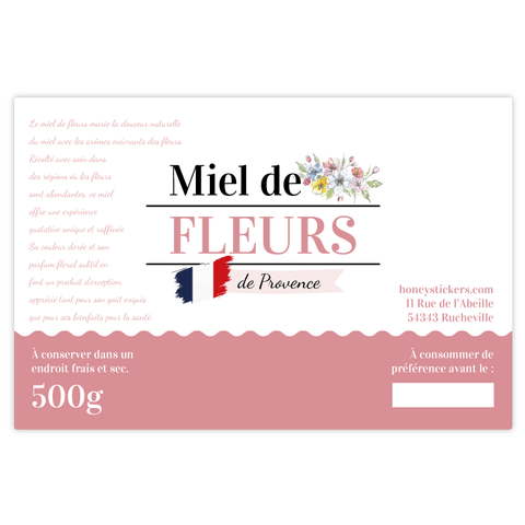 Romantique Romain – Étiquette rectangulaire 500g