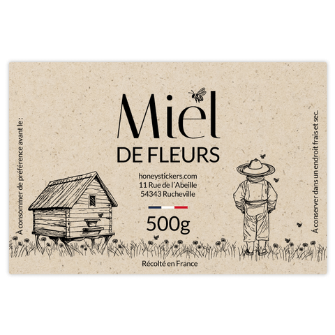 Douce Dominique – Étiquette rectangulaire 500g
