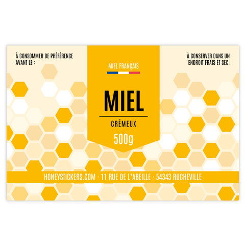 Gourmand Gabriel – Étiquette rectangulaire 500g