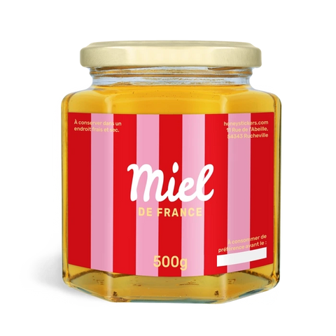 Rayonnante Rosalie – Étiquette rectangulaire 500g