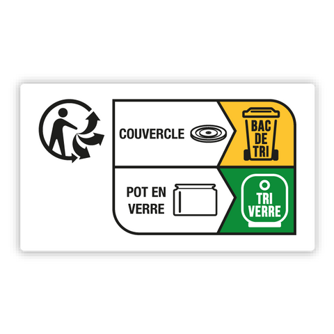 Étiquette rectangulaire 37x21mm | Info-tri