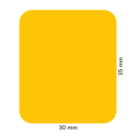 Étiquette rectangulaire 30x35mm | Vierge