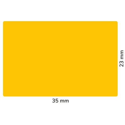 Étiquette rectangulaire 35x23mm | Vierge