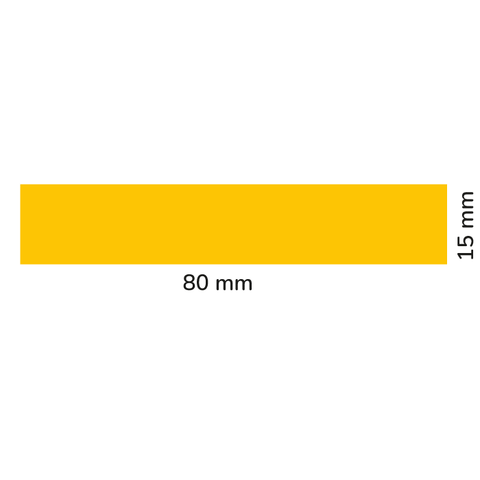 Étiquette rectangulaire 80x15mm | Vierge