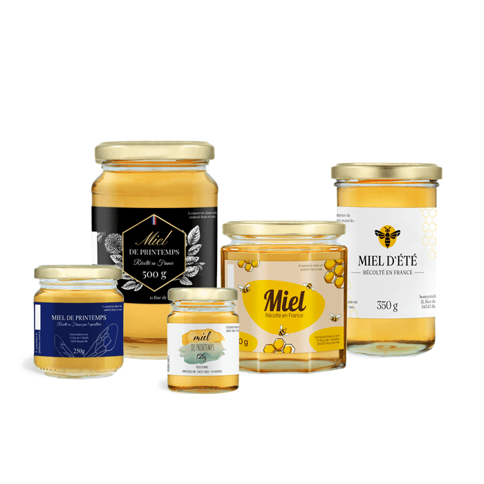 Étiquettes de miel | Rectangulaires