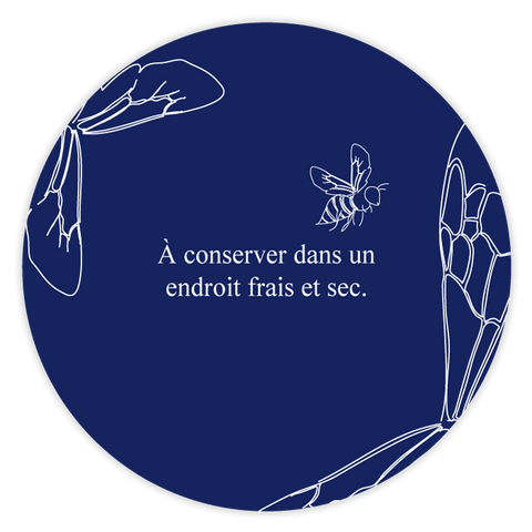 Bleu Bernard – Étiquette de couvercle 1kg