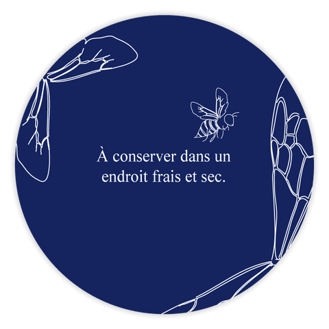 Bleu Bernard – Étiquette de couvercle 250g